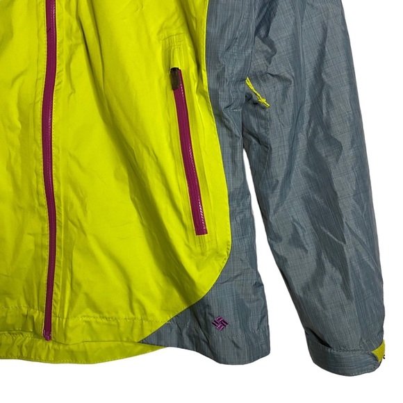 Columbia Hot Thought Jacket Omni-Heat Omni-Tech Yellow Gray Extra Small XS - Picture 8 of 16